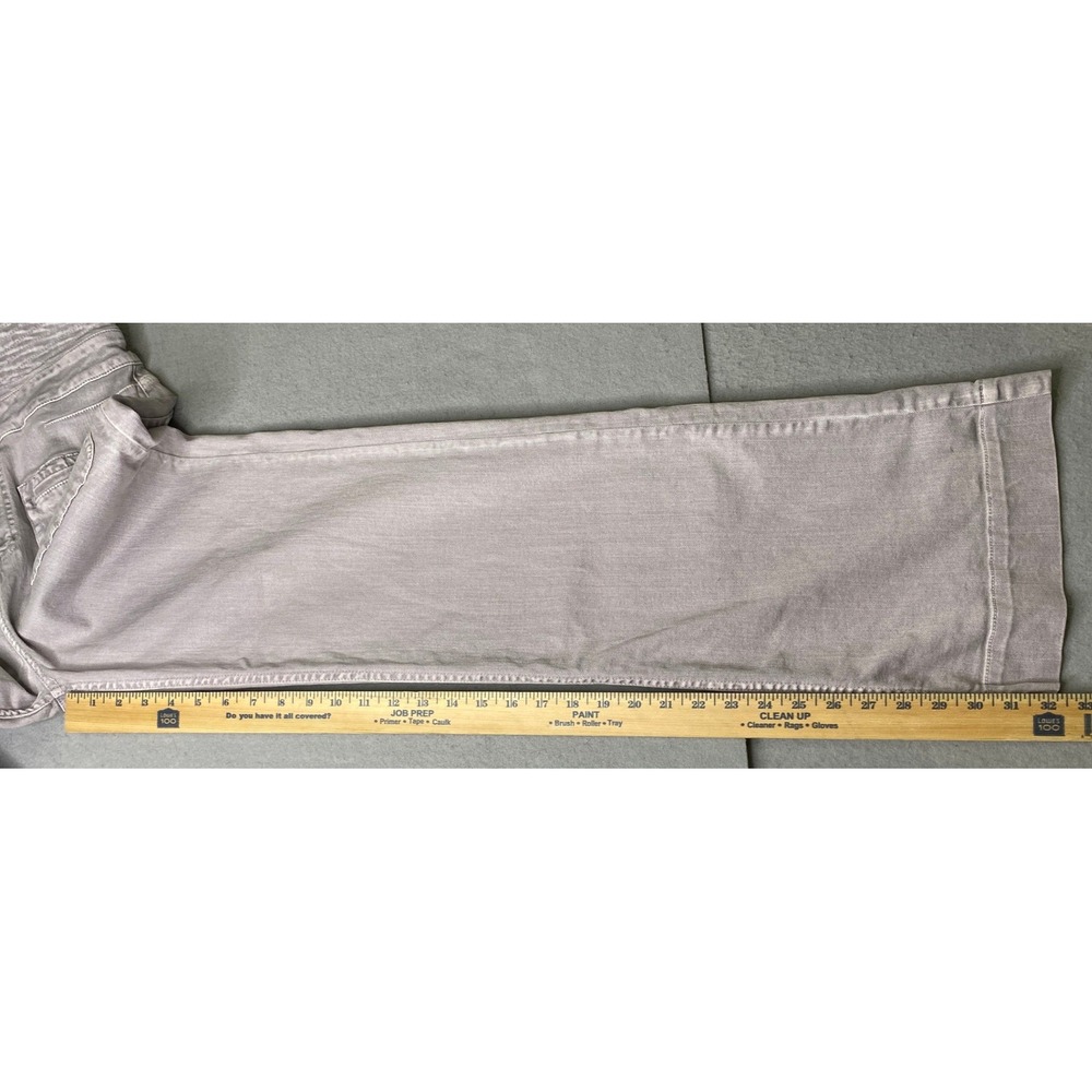 Ulla Johnson Wade Jeans Womens 10 Ash Grey Tie Waist Wide Leg Acid Wash - Picture 13 of 15
